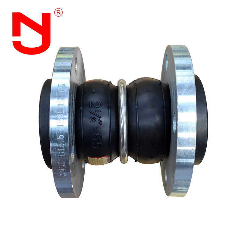 DN100 Conexão de articulação de expansão de borracha de esfera dupla em flange Tipo de expansão da articulação