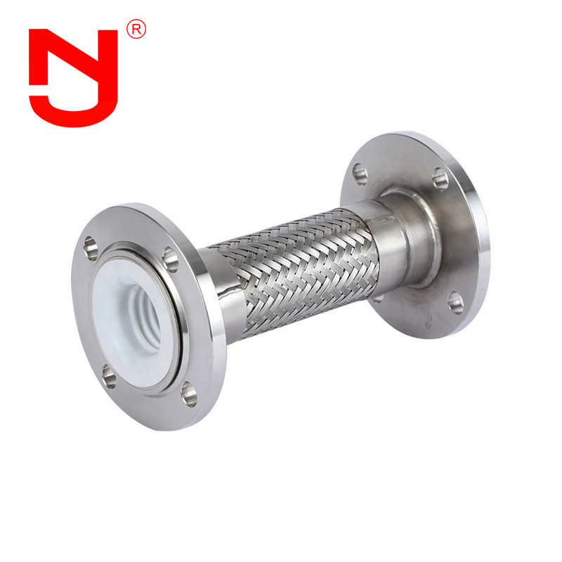 PTFE revestimento fio de aço inoxidável trançado mangueira corrugada de metal linhas flexíveis de gás