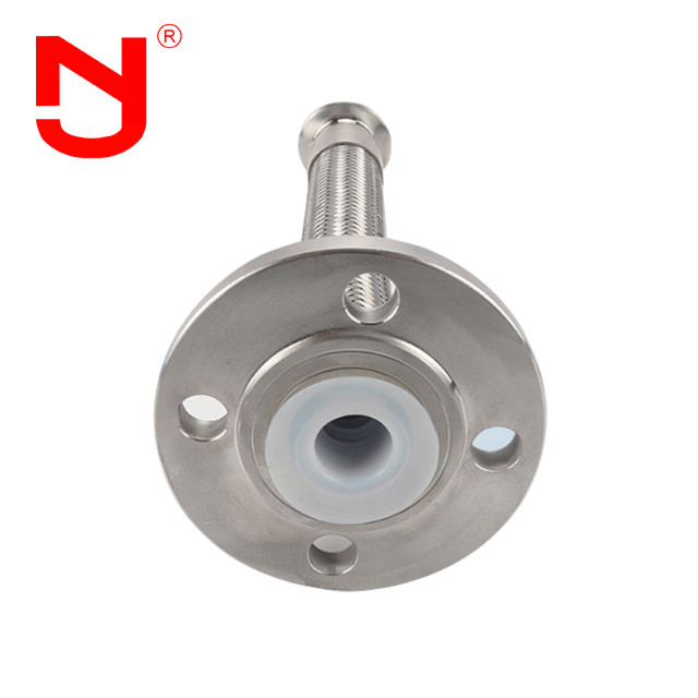 PTFE revestimento fio de aço inoxidável trançado mangueira corrugada de metal linhas flexíveis de gás