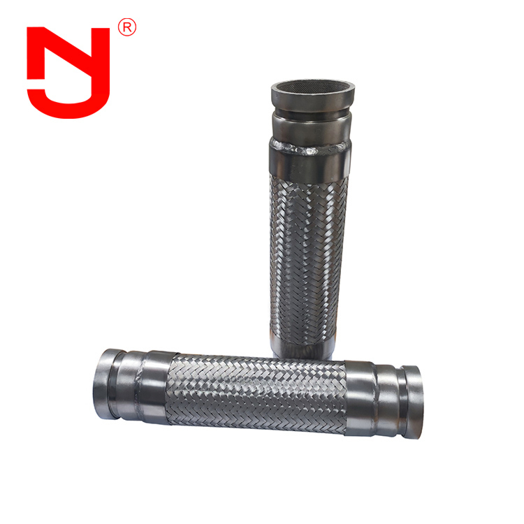 Conector de metal ranhurado conector de metal flexível de aço inoxidável trançado ondulado