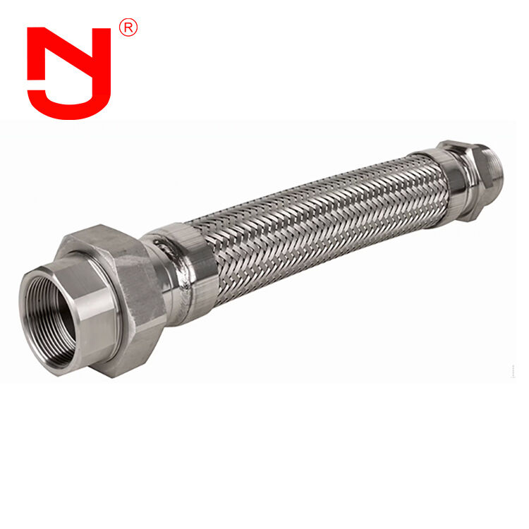 Stainless Steel Flexible Hose with Union Type Connection and 18 Months Warranty - Wire Braided Metal Hose