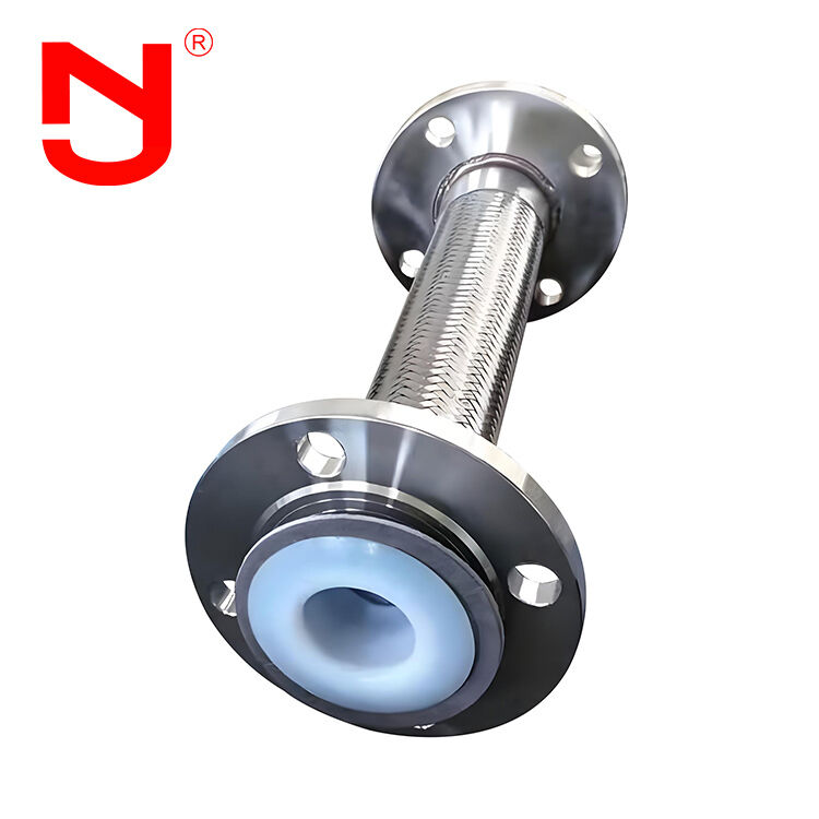 PTFE revestimento de aço inoxidável DN25 tubos de aço trançado tubos de metal ondulados para aplicações industriais