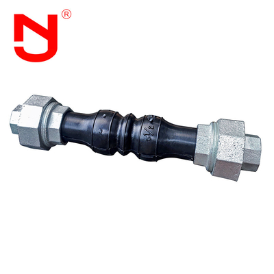 EPDM Conector flexível de borracha de união de parafusos de aço inoxidável Bspt