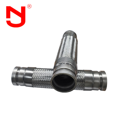 Conector de metal ranhurado conector de metal flexível de aço inoxidável trançado ondulado