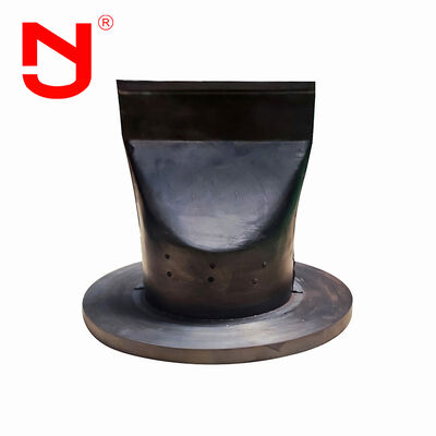 DN500 SS304 Tipo de flange válvula de retenção de borracha para esgoto com flange e ligação de pinça SS316