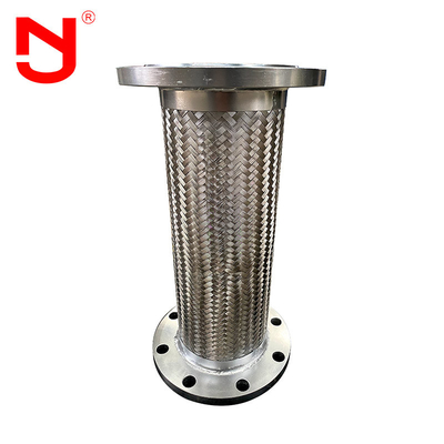 Mangueira trançada do metal de aço inoxidável do fio flexível com flange